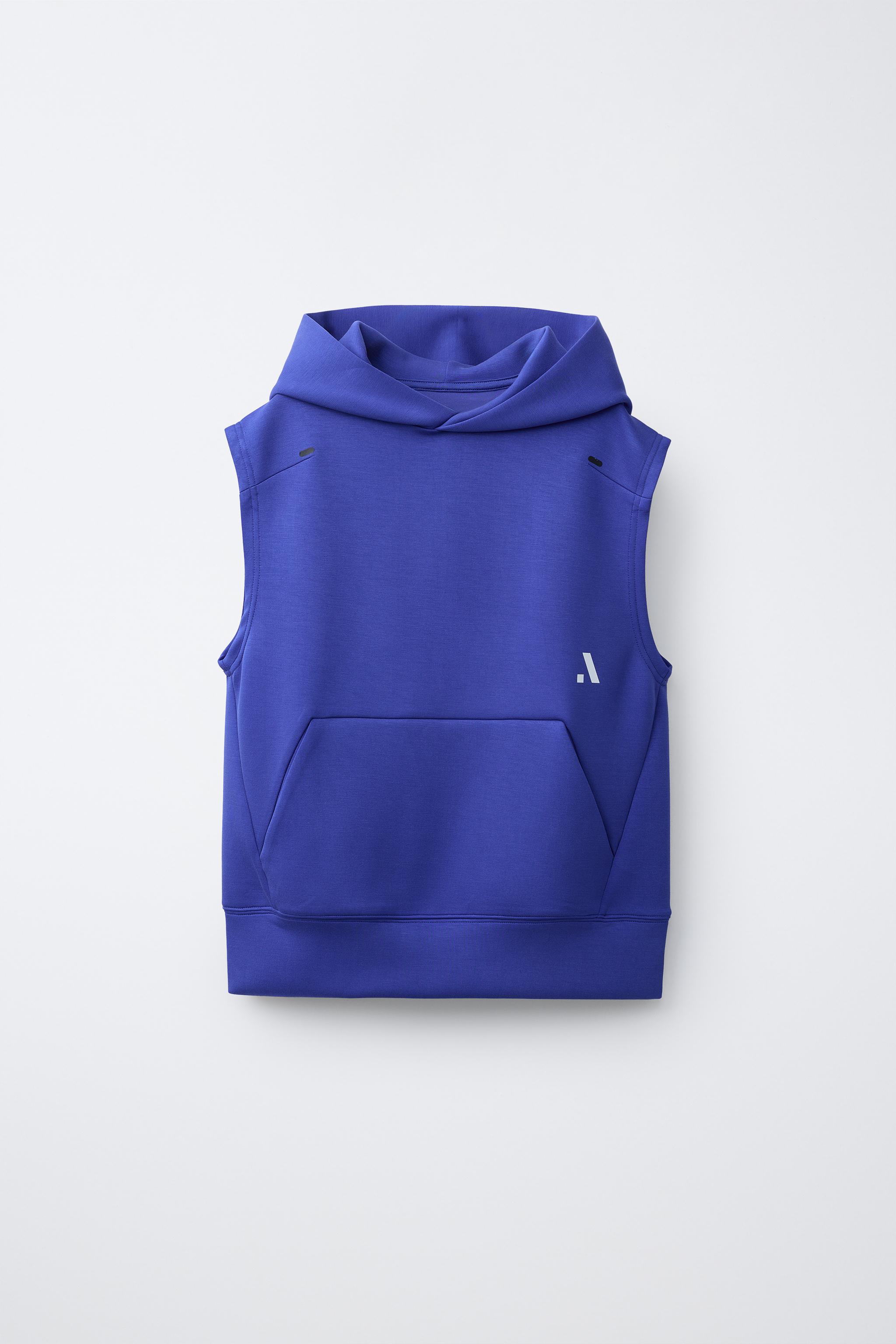 SPORTY LOGO HOODED VEST